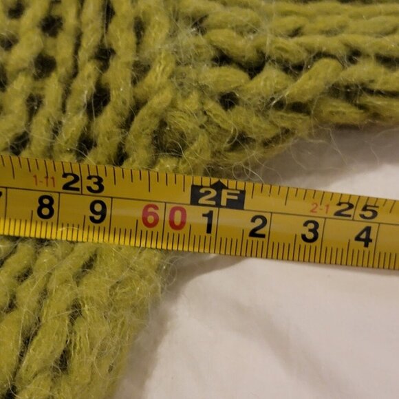 Suss Green Alpaca Blend Open Knit Sweater | Size M/L - Picture 9 of 10